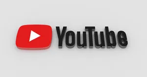 YouTube's logo and type font.