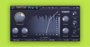 An image of FabFilter's Pro-G gate plugin.